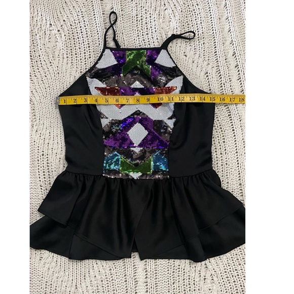 Bebe peplum sequined top - Picture 10 of 12